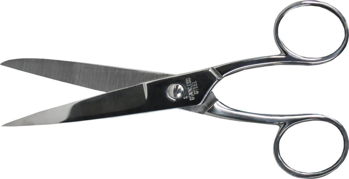 Desq schaar 15 cm | verchroomd | symmetrische ogen